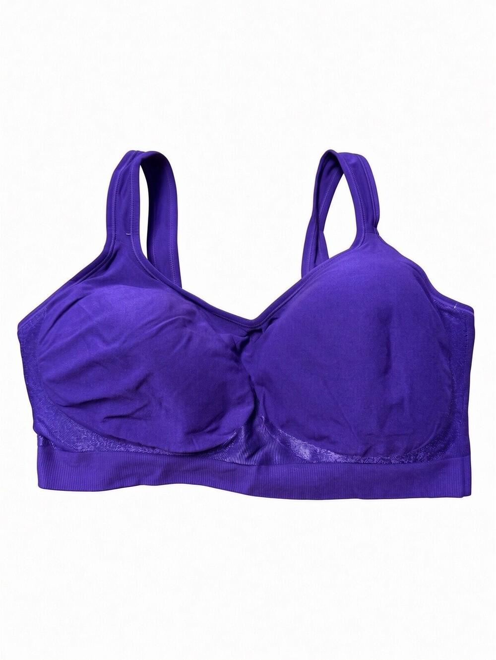 Truekind Daily Comfort Wirefree Shaper Bra 3XL Purple Support Full Coverage NWT